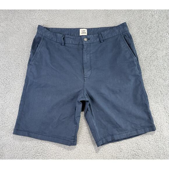 Flint And Tinder Other - Flint And Tinder Chino Shorts Mens 34 Navy Huckberry Stretch Casual